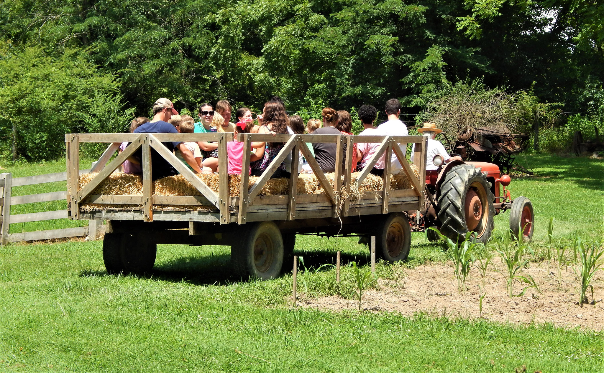 Farm Fest--tractor ride